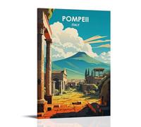 Pompeii Italy Vintage Travel Poster Art Print Wall Photo Paint Hanging Picture Family Bedroom Decor 12x18inch(30x45cm)