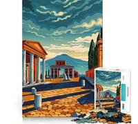 Pompeii Jigsaw Puzzles for Teenagers 1000 Pieces Wise Think Toy Leisure Fun Clear Cut Wall Art Decor (50x75cm)