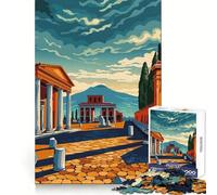 Pompeii Jigsaw Puzzles for Teenagers 1000 Pieces Wise Think Toy Leisure Fun Clear Cut Wall Art Decor (50x75cm)
