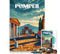 Pompeii Ruins 1000 Piece Jigsaw Puzzles for Teenagers Memory Boost Home Leisure Image Assembly Lovely Gift (38x52cm)