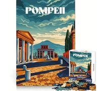 Pompeii Ruins Jigsaw Puzzles 1000 Piece for Adults Strengthen Recall Leisure Fun Quality Edge Elegant Gift (50x75cm)