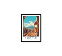 Pompeii Travel Poster, Pompeii Travel Print, Italy Print, Travel Decor, Popular Print, Birthday Gift, 6x4/7x5/8x10/A3/A4 (8x10 Inches Unframed)