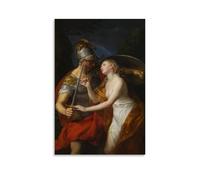 Pompeo Girolamo Batoni Outstanding Works Poster Allegory of Peace And War Painting On Canvas Wall Art Scroll Picture Print Living Room Walls Decor Homes 12x18inch(30x45cm)