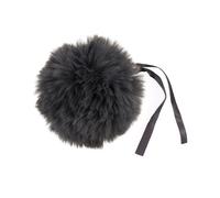 Pompom Faux Fur Size 11 cm - 15 Colours to Choose From (Grey)