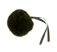 Pompom Faux Fur Size 11 cm - 15 Colours to Choose From (Khaki)