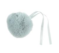 Pompom Faux Fur Size 11 cm - 15 Colours to Choose From (Light Blue)