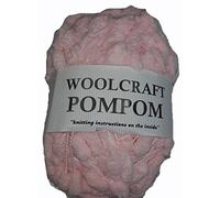 Pompom Knitting Yarn Woolcraft Branded 100% Polyester 6 Shades Available - 200g, 100m Ball (Pink)