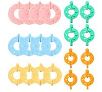 Pompom Maker Kit, 20 Pack Pom Pom Craft Maker with 5 Colors, Pompom Wool Accessories for DIY Crafting, 18 x 14.9 x 2.6 cm