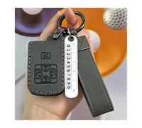 POMPOMPUR For Toyota For Alphard For Vellfire For Previa For Estima For Isis For Noah For Voxy Fobs Protector Cover 4/5 Buttons Car Key Case Car Key Cover Case(Grey for Key A)
