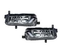 POMPOMPUR For VW For Caddy 2015-2020 Car Front Bumper Fog Light Fog Lamp Assembly With Bulb 2K5941661B 2K5941662B(1 Left and 1 Right)