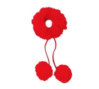 Pompoms Plush Hair Scrunchies For Student Kids Elastic Ponytail Holder Sweet Buns Hair Ornament Hair Styling Decoration
