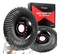 Pomsare 125mm Angle Grinder Discs for Wood Carving, 2PCS Flap Discs Wood Rasp for Grinding, Sanding and Shaping, Angle Grinder Tools Attachments with M14 Arbor