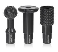 Pomsare Angle Grinder Wood Carving Discs Attachment, 3PCS Sphere Rotary Burr Ball Set M14, Cutting & Sanding Tools, Shaping Disc for Woodworking, Slotting, Drilling, and Grinding for 115/125 Grinders
