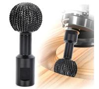 Pomsare Sphere Rotary Burr with 5/8-11 Threads for 4 1/2 and 5 Inch Angle Grinder, Ball Gouge Angle Grinder Attachments Power Carving Tools for Wood Carving Grinding Polishing Engraving