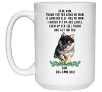 Pomsky Yellow Brown Travel Mug Durable Drinking Cup Unique Tea Cup Fun Gifts for Anniversary Celebration Valentine's Day Christmas 330 Ml