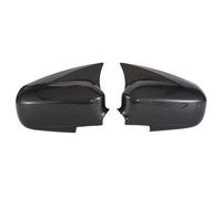POMUHYE Side Wing Mirror Cover Cap Compatible With For Civic 2004 2005 Car Carbon Fiber Ox Horn Rearview Side Glass Mirror Cover Trim Frame Side Mirror Caps