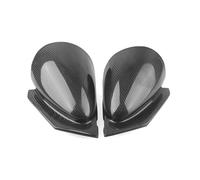 POMUHYE Side Wing Mirror Cover Cap Compatible With Mitsubishi For Evolution 2004 2005-2009 Rear View Mirror Cover Real Carbon Fiber Car Exterior Side Rearview Cap Shell Replacement