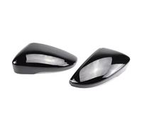 POMUHYE Side Wing Mirror Cover Cap Compatible With VW For Jetta 2011 2012 2013 2014 2015 2016 2017 Carbon Fiber Style Black Mirror Cover Replacement Auto Parts