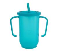 Pomurom Adult Drinking Cup for Elderly, 400ml Non Spill Cups for Elderly, Sippy Cup for Elderly, Adult Drinking Cup Beaker with Easy Grip Handles & Anti Spill Lid for Disabled Adults, Dishwasher Safe