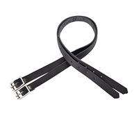 Pomurom Black Spur Straps,Leather Spur Belt English Men Or Ladies | Spur Straps Western Men Woman Adjustable Boot Straps for Thigh High Boots, Black