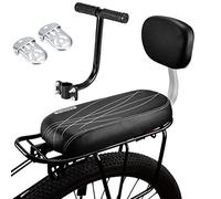 Pomurom Cycling Child Seats Back, Rear Seat Cushion Armrest Footrest Set, Rear Seats Safety Cushion for Kids, Including Cushion and Backrest, Armrest Handrail, Footrests