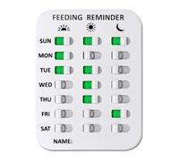 Pomurom Feeding Reminder Dog, Magnetic Dog Feeding Sign Day Display Chart AM/PM Dog Feeding Chart for Dogs Preventing Overfeeding or Obesity