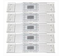 Pomurom Gauge Monitor, 1/2/3/5 Pieces Clear Acrylic Meter, High Precise Monitoring Gauge for Flat Sur-face, Wall Monitor, Measuring Tool for the Standard and Corner Cracks