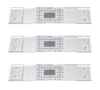 Pomurom Gauge Monitor, 1/2/3/5 Pieces Clear Acrylic Meter, High Precise Monitoring Gauge for Flat Sur-face, Wall Monitor, Measuring Tool for the Standard and Corner Cracks