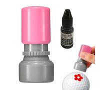 Pomurom Golf Ball Stamper with Red Ink, Golf Ball Marker, In-sect/Flower/Bull/Dog/Eyes Sports Golf Ball Stamp Marker, Personalize your Golf Balls, for Golf Lover