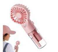Pomurom Hand Held Spray Fan - Travel Mini Portable Rechargeable Small Fan - Water Tank Design, 4-Speed Adjustable, Rechargeable Misting For Stylish Kids, Girls Women, Desks, Subways, Indoor