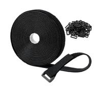 Pomurom Hook and Loop Extender Strap,20 Ft Strong Self Adhesive Organization - Adjustable Strap Roll,for Family Friends Home Indoor Outdoor Garage