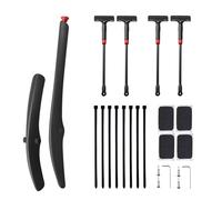 Pomurom Mountain Bike Fenders,Adjustable Extension Rod Safe Accessories | Bicycle Fenders Kit,for Mountain Commute Trail Riding Rainy Muddy Biking Bicycle Outdoor