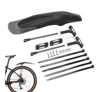 Pomurom Mountain Set, Road Fenders, Mountain Rear, Adjustable Fenders for 26"/27.5"/29" Wheel, Bicycle Rear Mud Guards Fit MTB Mountain Road Bike