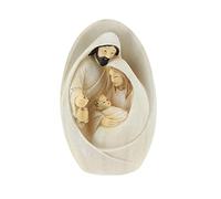 Pomurom Nativity Set, Traditional Scene With Resin Figures, Jesus Birth Statue Crib Stable, Tabletop Ornaments for Garden Decorations