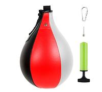 Pomurom Speed Bags for Boxing | PU Leather Hanging Swivel Ball,Heavy Duty Boxing Training Bag with Pump and Safety button for Boxing MMA Muay Thai