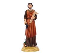 Pomurom St Joseph Statue, 21cm Resin Saint Jos-eph Figurine Christian Ornament, Religious St. Joseph The Worker Figurine Sculpture, Decorative Statue for Home Room Decoration