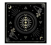 Pomurom Tarot Card Tablecloth, Sun/Snake//Floral Pattern Square Altar Cloth, Witch-craft Supplies Astrology Divination Cards Table Cloth Tapestry Witch-craft Tarot Accessories Home Decoration