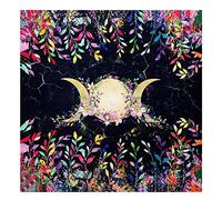 Pomurom Tarot Card Tablecloth, Sun/Snake//Floral Pattern Square Altar Cloth, Witch-craft Supplies Astrology Divination Cards Table Cloth Tapestry Witch-craft Tarot Accessories Home Decoration