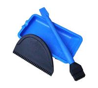 Pomurom Wood Glue Applicator Kit, 3 Silicone Glue Applicator Brush Kit, Glue Spreader Tool, Silicone Glue Brush with Glue Tray and Glue Comb for Woodworking, Arts Crafts and Larger Glue Up Projects