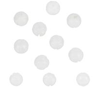 PONABEADIY 1 Box 20pcs 10mm White Lotus Jade Beads Round Flower Jadestone Carved Gemstone Flowers Smooth Stone Floral Loose Spacer Bead Charm Bulk for Jewellery Making Bracelet Necklace Diy Craft