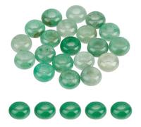PONABEADIY 1 Box 20PCS 14mm Natural Green Aventurine Large Hole Stone Spacer Beads Rondelle Abacus European Gemstone Energy Loose Bead Bulk for Jewellery Making Necklace Bracelets Earrings Diy Crafts