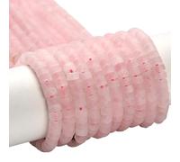 PONABEADIY 1 Box 6MM 242PCS Natural Purple Lepidolite Stone Beads Strands with Hole Flat Round Disc Gemstone Heishi Crystal Energy Spacer Bead Bulk for Jewellery Making Bracelets Necklace Diy Crafts