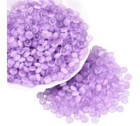 PONABEADIY 1 Box 6MM 600PCS Purple Glass Seed Beads with Hole Cat Eye Rondelle Abacus Imitation Stone Crystal Small Dangle Bead Tiny Loose Bead for Jewellery Making Bracelets Necklaces Diy Crafts