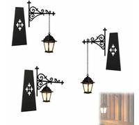Ponanor Library Lantern-Decorative Bookshelf Lighting, Reading Book Shelf Lights for Bookworms, Antique Led Books Nook Lamp Ornament for Study Reading Corner Home Library [Energy Class A] (3PCS)