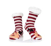 PONCEAU Fluffy Slipper Socks Women - Thermal Bed Cosy Socks for Women,Ladies Non Slip Warm Winter Fleece lined,Fox Animal Gifts for Festival