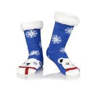 PONCEAU Fluffy Slipper Socks Women - Thermal Bed Cosy Socks for Women,Ladies Non Slip Warm Winter Fleece lined,Fox Animal Gifts for Festival