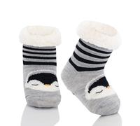 PONCEAU Kids Fluffy Socks - Kids Slipper Sock for Boys Girls Grip sock boys for Winter,Soft,Age（6 Months-12 Years）,Non-slip,Fleece Lining,Warm,Thermal Perfect for Bed,Home