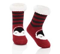 PONCEAU Kids Fluffy Socks - Kids Slipper Sock for Boys Girls Grip sock boys for Winter,Soft,Age（6 Months-12 Years）,Non-slip,Fleece Lining,Warm,Thermal Perfect for Bed,Home