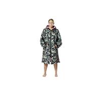 Ponch Robe - Changing Robes Camoflauge with Pink Fleece lining. Waterproof Windproof camo changing parka- Oversized Ponchos jacket swimming/surfing/fishing/Festivals Small, Pink/Camo