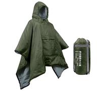 Poncho Camping Blanket, Foldable for Cold Weather | Poncho Sleeping Bag for Outdoors, for Men Women Adults Teens Hiking Mountaineering Exploration